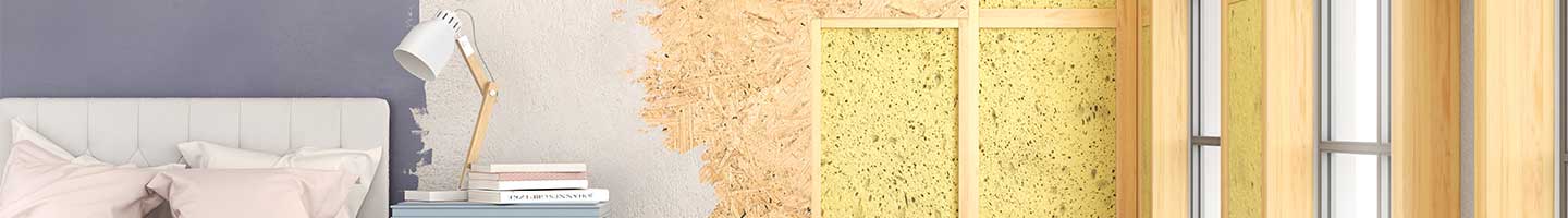 Isolation et finitions des murs d'une chambre